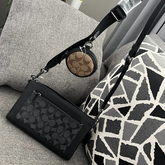 NWT Coach MEN'S Holden Crossbody In Signature Canvas C5598 - Picture 9 of 15